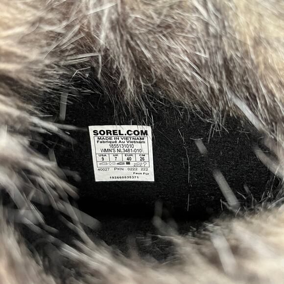Sorel Joan of Arctic Faux Fur Waterproof Snow Boots Size 9 Black Outdoor NEW - Picture 10 of 12